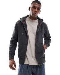 Superdry - Essential - sweat à capuche zippé avec logo - délavé - Lyst