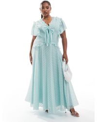 ASOS - Asos design curve – midikleid aus jacquard - Lyst