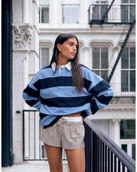 Lioness - Outbound Oversized Contrast Collar Jersey - Lyst