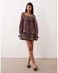 Miss Selfridge - Milkmaid Smock Dress - Lyst