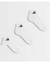 adidas Originals - Adidas Sportswear 3 Pack Ankle Socks - Lyst