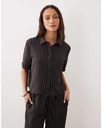 Jdy - Camicia Squadrata Leggera A Righe - Lyst