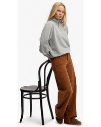 Superdry - Mid Waist Baggy Mini Cord Pants - Lyst