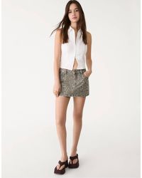 Stradivarius - Jupe-short imprimée - Lyst