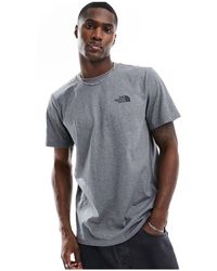 The North Face - Simple dome - t-shirt scuro con logo - Lyst