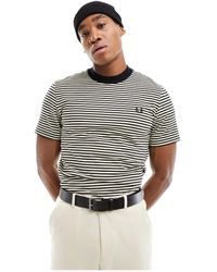 Fred Perry - Fine Stripe Heavyweight T-shirt - Lyst