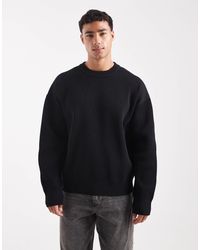 Jack & Jones - Oversized Knitted Ribbed Jumper - Lyst
