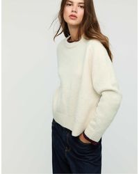 Stradivarius - Pull basique en maille douce - ecru - Lyst