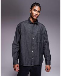 ASOS - Jaren 90-Stijl Oversized Denim Overhemd - Lyst