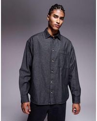 ASOS - 90S Oversized Denim Shirt - Lyst