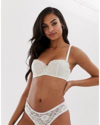Wonderbra Ivory Lacey Balconette Bra - Brown