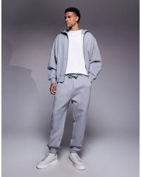 ASOS - Premium Heavyweight Tapered joggers - Lyst
