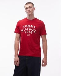 Tommy Hilfiger - Large Arch 1985 Logo T-shirt - Lyst