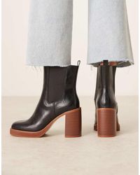 ASOS - Evelyn Platform Heeled Ankle Boots - Lyst