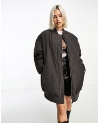 Collusion - Longline Bomber Jacket - Lyst