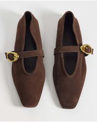 ASOS - Lava Premium Chisel Toe Mary Jane Ballets - Lyst