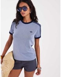 adidas Originals - Slim Fit Three Stripe T-shirt - Lyst
