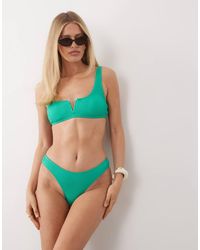 The Frolic - Exclusive Crinkle High Leg Bikini Bottoms - Lyst