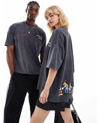 ASOS - Uniseks Oversized T-Shirt Met Disney Mickey & Friends-Prints - Lyst