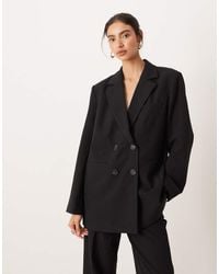 Y.A.S - Tailored Double Breasted Blazer Co-ord - Lyst