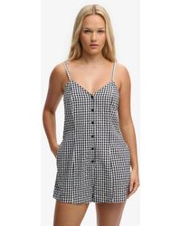 Superdry - Gingham Cami Playsuit - Lyst