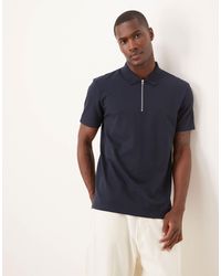 ASOS - Breathemaxtm Heavyweight Zip Polo - Lyst