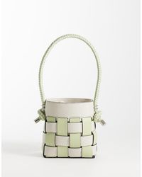 ASOS - Borsa Da Spalla A Secchiello Intrecciata - Lyst
