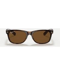 Ray-Ban - New Wayfarer Classic Square Polarised Sunglasses With Lens - Lyst