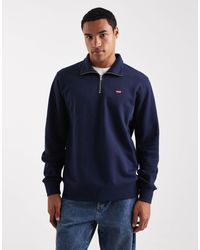 Levi's - Original Batwing Logo Half Zip Sweatshirt - Lyst
