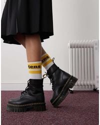 Dr. Martens - Botas Negras Con Cordones, 8 Ojales Y Suela Gruesa Audrick De Dr. Martens - Lyst