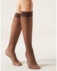 Calzedonia - Patterned Knee-High Socks - Lyst