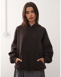 Weekday - Oversized Hoodie Van Zware Jersey - Lyst