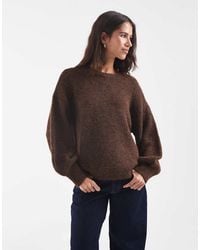 ONLY - O-neck Knit Sweater - Lyst