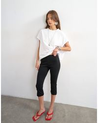 TOPSHOP - – capri-leggings aus ponte-stoff - Lyst