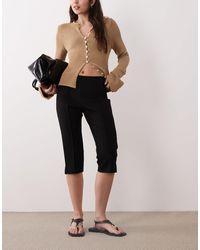 Mango - Seam Front Capris - Lyst
