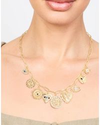 Lovisa - Collana Placcata Con Charm A Forma Di Sole E Occhio - Lyst