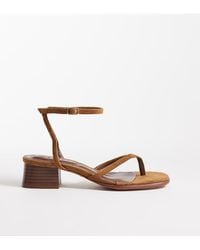 SEQWL Wide Fit - Low Block Heeled Sandals - Lyst