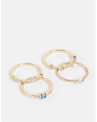Urban Outfitters Stussy Double S Ring in Metallic | Lyst