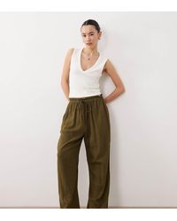 Nobody's Child Petite - Fosse Linen Blend Pants - Lyst