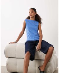 ARKET - Jersey Boat Neck Tank Top - Lyst