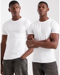 ASOS - – 2er-pack basic-muskelshirts - Lyst