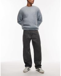 Obey - Jean baggy classique - délavé effet froissé - Lyst