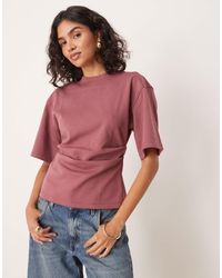 ASOS - Interlock Corset Waist T-shirt - Lyst