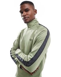 Fred Perry - Trainingsjack Met Contrasterende Bies - Lyst