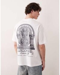 Jack & Jones - Oversized T-shirt With Mono Backprint - Lyst