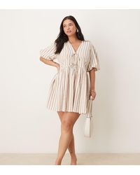 Nobody's Child - Scottie Puff Sleeve Mini Dress - Lyst