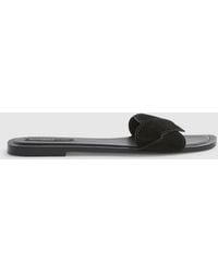 River Island - Suede Twist Strap Sandals - Lyst