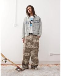 Aape By A Bathing Ape - Aape by a bathing ape - veste en jean avec capuche et broderie au dos - clair - Lyst