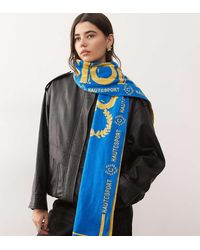 Collusion - Sciarpa Da Calcio Blu E Gialla Con Logo - Lyst