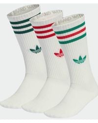 adidas Originals - 3-Stripes High Crew Socks 3 Pairs - Lyst
